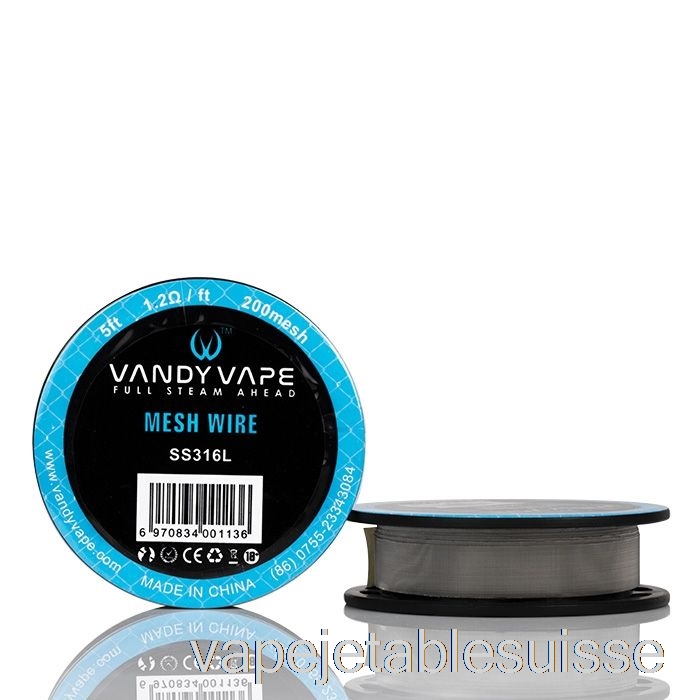 Bobines De Fil En Maille Vandy Vape Vape Suisse - 5 Pieds 1,2ohm 200mesh Ss316l